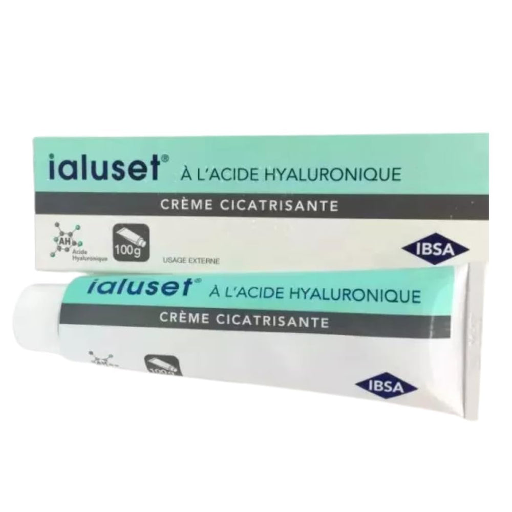 IAIUSET Hyaluronic Acid Cream jar close-up shows pure formula for hydration and gentle skin prep.