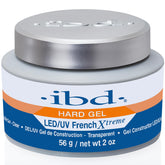 IBD hard gel nails clear French extreme for precise salon-grade French tips.