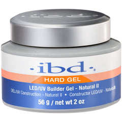 IBD LED/UV Gels Natural II 2oz bottle, smooth gel formula for lasting manicures.