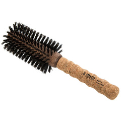 Ibiza Hair Round Boar Bristle Brush EX4-65mm front view boosts crown volume and shine.