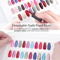 I·B·N G Nail Color Display Book pages present color range for easy comparison.