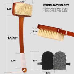 ICANdOIT facial exfoliation glove dual-sided for daily cleansing