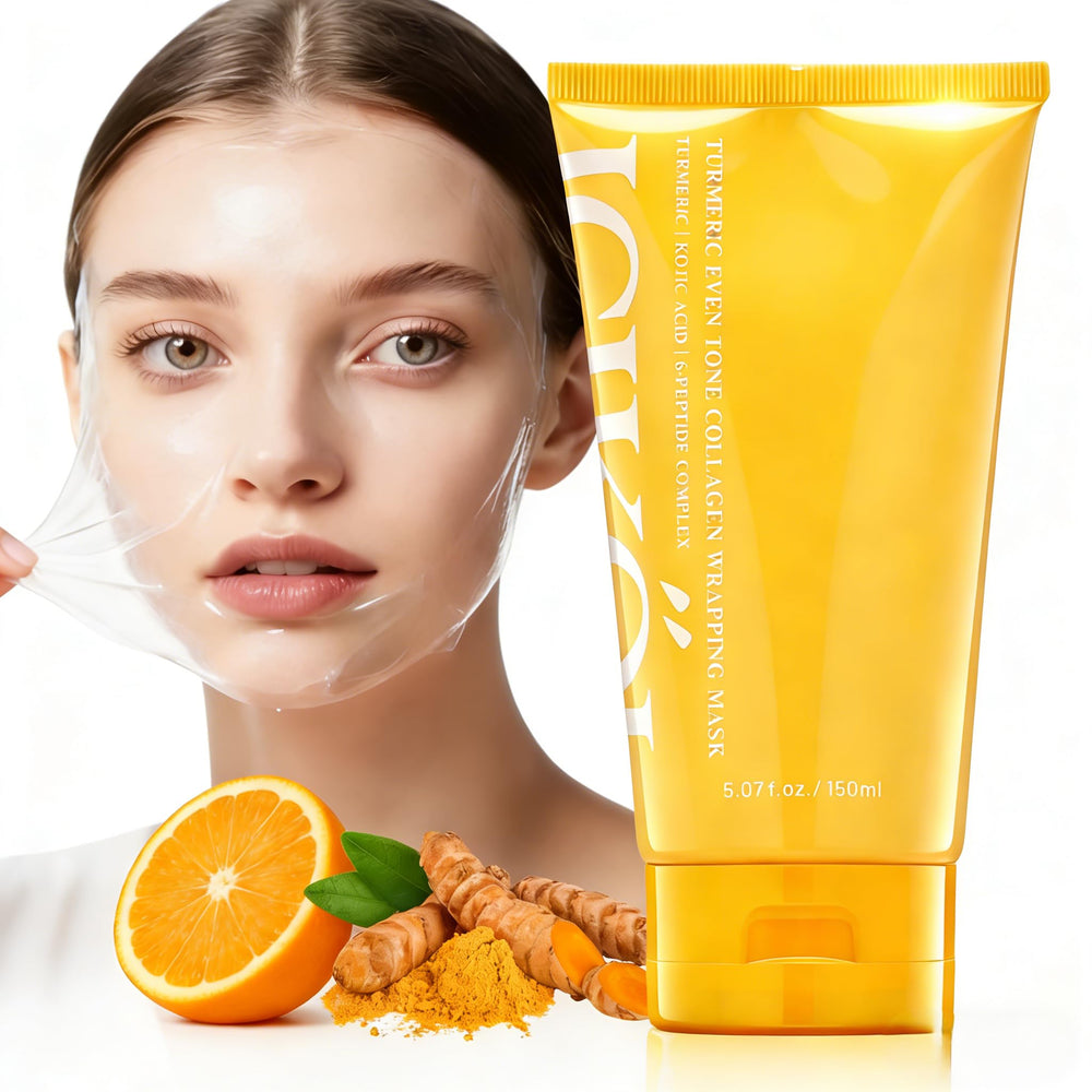 ICIKOL turmeric-collagen mask packaging highlights premium skincare ritual.