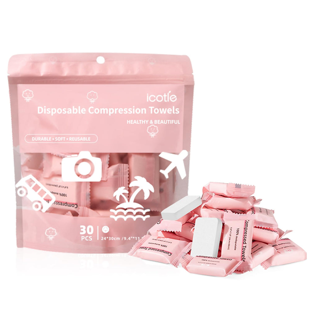 ICOTLE compressed towel pack compact for travel