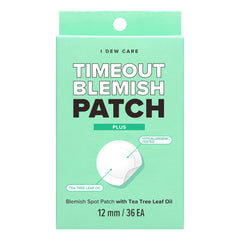 I DEW CARE hydrocolloid patch timeout blemish closeup showing impurity absorption