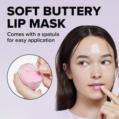 I DEW CARE spatula included for hygienic lip mask application.