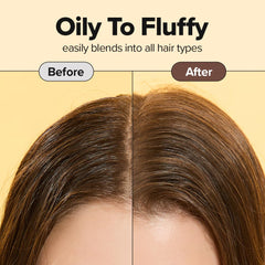 I DEW CARE Tap Secret dry shampoo vanilla coconut scent adds pleasant fragrance after use.