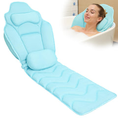 Idle Hippo full-body bath pillow offers 61-inch coverage for immersive long soaks