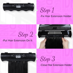 IDN Beauty accessories kit with suction cups, stickers, hooks, and screws.
