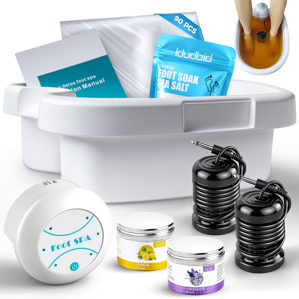 Idudbid ionic foot bath detox machine front view for at-home spa detox