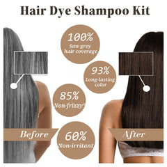 iemokoda dark coffee hair dye shampoo lather forming in bowl during use