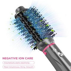IG INGLAM 4 in 1 hot air brush curling brush for soft waves