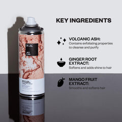 IGK Jet Lag lightweight finish on hair with subtle shine