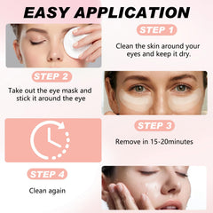Iiglitch Micro Eye Patches near dark circles closeup to brighten and soothe