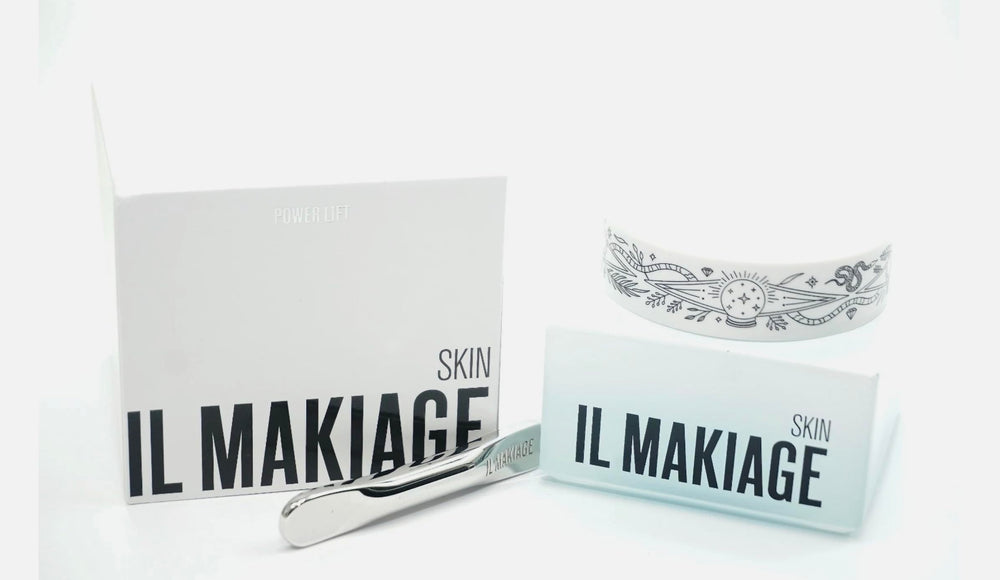 Il Makiage Power Lift cream jar closeup signaling rich texture for smoother skin prep.