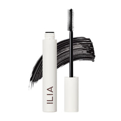 ILIA Limitless Lash Mascara wand closeup for precise lengthening and lift.
