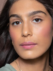 ILIA Multi-Stick blended on cheeks and lips for a seamless finish.