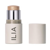 Ilia Multi-Stick Cosmic Dancer swirl delivers a warm golden glow on the cheeks