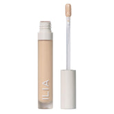 ILIA True Skin Serum Concealer packaging close-up, vegan and cruelty-free.