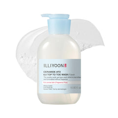 Illiyoon Ceramide Ato 6.0 Top to Toe Wash bottle for gentle family cleansing.