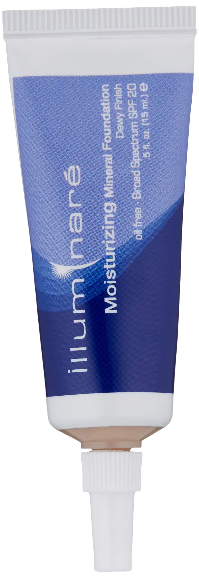 Illuminare Moisturizing Mineral Foundation Florentine Fair squeeze-tube close-up - lightweight, breathable coverage.
