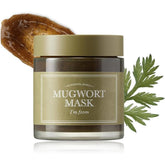 I'm From Mugwort Mask bottle closeup highlighting refreshing gel formula for sensitive skin