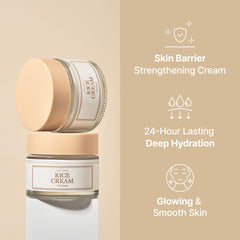 I'm From Rice Cream texture swirl shows light non-greasy moisture