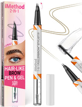 iMethod curved eyebrow pen tip creates natural hair-like strokes