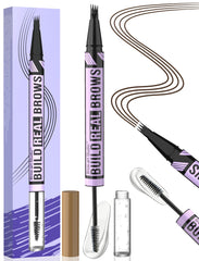 iMethod eyebrow pen 4-fork-tip close-up for natural hair-like strokes