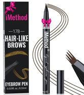 iMethod eyebrow pen cap close demonstrates a secure seal that keeps ink fresh