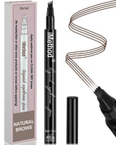 iMethod Eyebrow Pen micro-fork tip delivers precise hair-like strokes for natural brows.