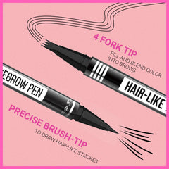 iMethod Eyebrow Pen spoolie brush in action shaping brows.