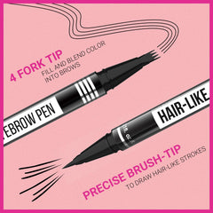iMethod microblading brow pen swatch on skin shows natural fullness and even color