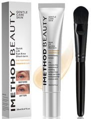 iMethod Perfection Eye Tightener bottle closeup highlights a formula designed to smooth fine lines.