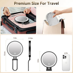 IMIKONA travel mirror brightness control lets you customize light for any setting