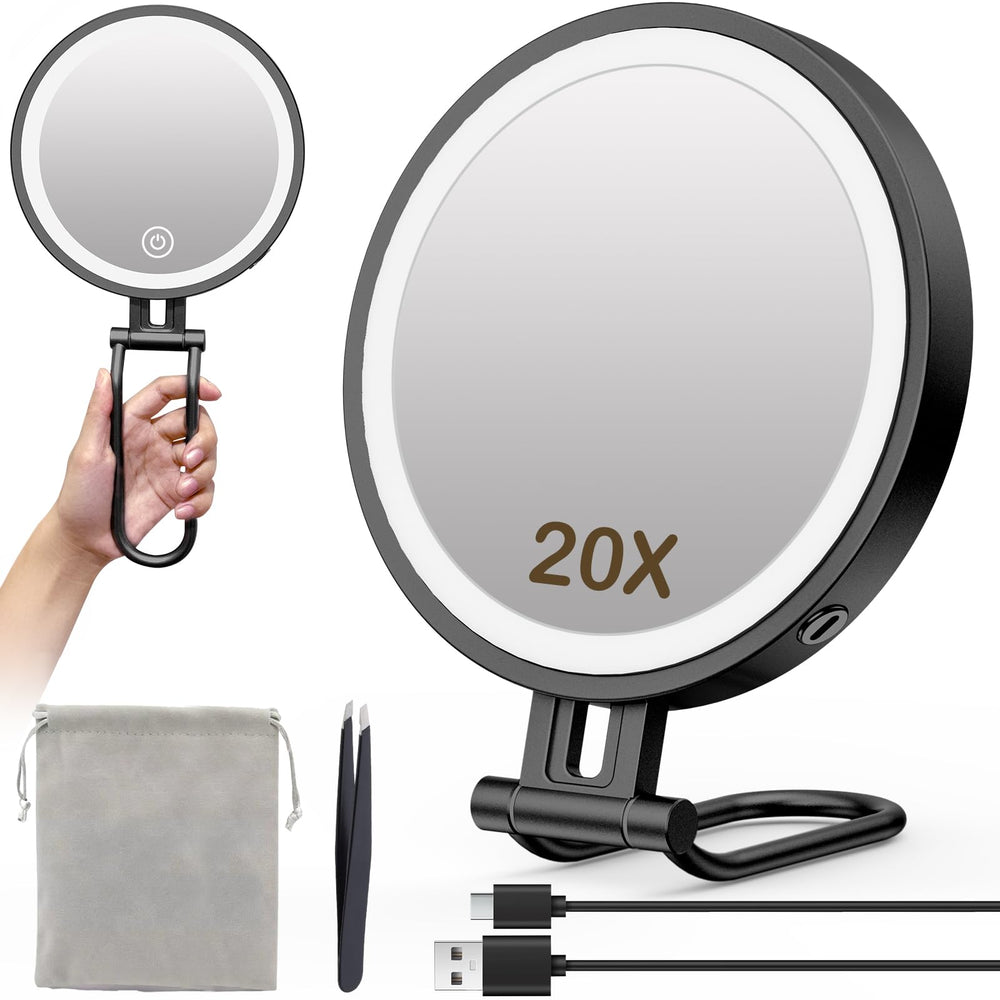 IMIKONA travel mirror with lights delivers even illumination for precise makeup