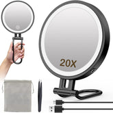 IMIKONA travel mirror with lights delivers even illumination for precise makeup