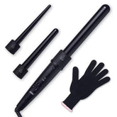 iMissiu Tourmaline 3in1 wand in black finish for versatile curling and salon-grade shine.