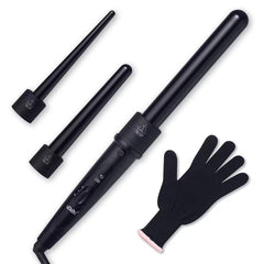 iMissiu Tourmaline 3in1 wand in black finish for versatile curling and salon-grade shine.