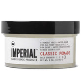 Imperial Classic Pomade 6oz jar shows strong hold for timeless styles