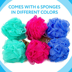 IMPRESA Mesh Bath Loofah Sponges air-dried after use for easy storage