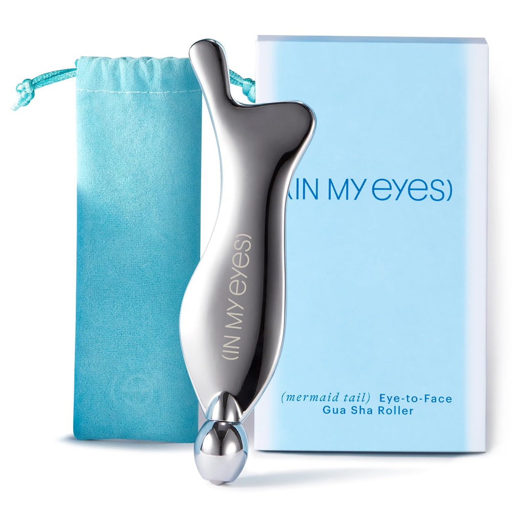 In My Eyes gua sha mermaid-design face contouring for targeted relaxation.