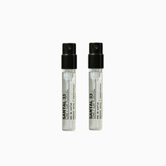 In1mart 2 Santal 33 sample vial highlights woody santalwood for personal fragrance exploration.