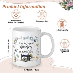 Inbagi sewing gifts set quilting keychain, stainless steel, durable and decorative.