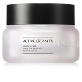 INCELLDERM Active Cream 50ml packaging highlights premium design for daily use.