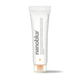 Indeed Nanoblur bottle closeup demonstrates a matte, even complexion for flawless photography.