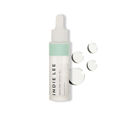 Indie Lee Squalane Oil bottle promotes non-greasy hydration for all skin types.