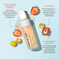 Indie Lee Strawberry Seed Oil ingredient image highlighting antioxidant nourishment.