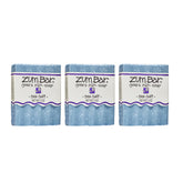 Indigo Wild Zum Goat Milk Soap Sea Salt pack demonstrates triple-bar set for ongoing cleansing and moisture