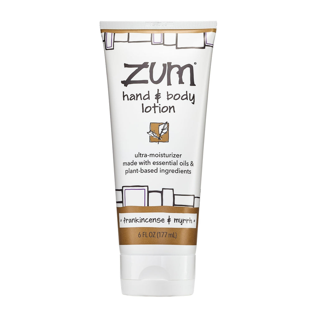 Indigo Wild Zum hand lotion bottle—hydrating 6 oz formula for dry hands